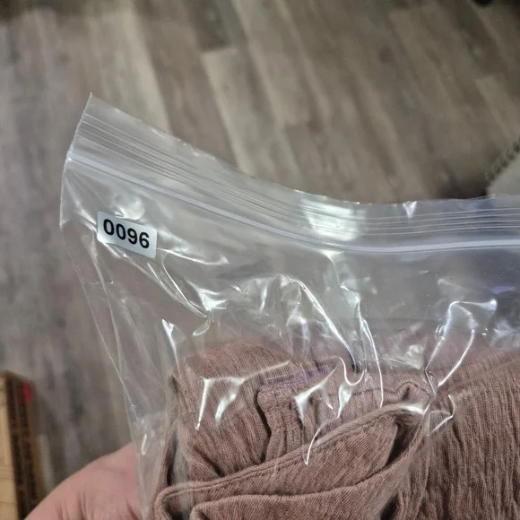 Free People FP Beach Textured Babydoll Mini Dress Pink Mauve OB1199600 M - Picture 8 of 8